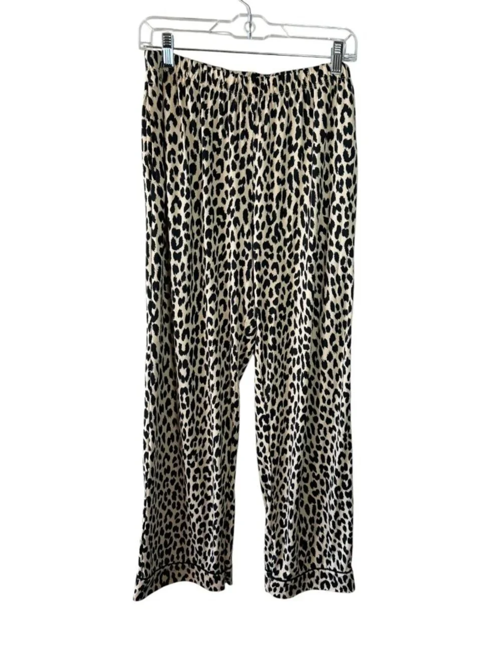 Kate Spade New York Leopard Print Pajama Set Women's Large Lounge Sleepwear
